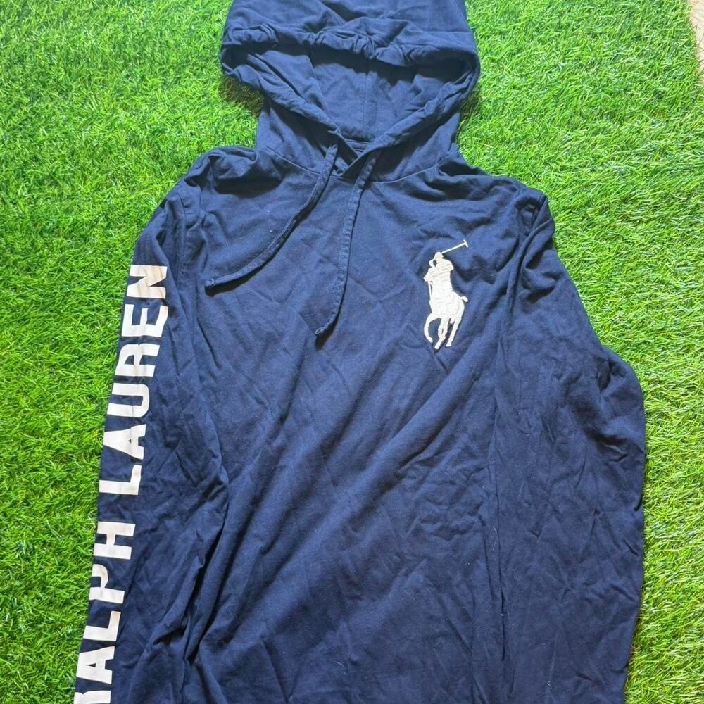 Ralph-lauren Men's Navy and Blue Hoodie